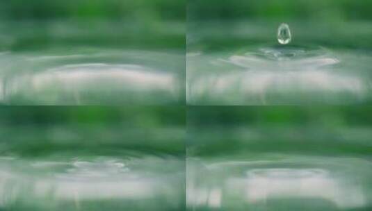 水滴掉进水里高清在线视频素材下载