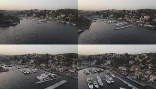滨海码头盆地船高清在线视频素材下载