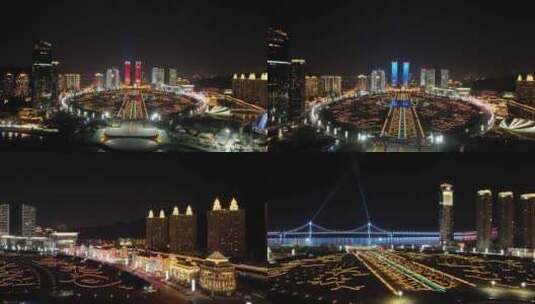 大连星海广场 跨海大桥高清在线视频素材下载