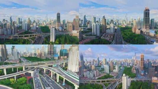 上海延安高架高清在线视频素材下载