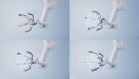 科幻感机械手臂动画3d渲染高清在线视频素材下载