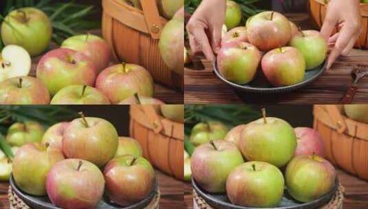 苹果 国光苹果 小苹果高清在线视频素材下载