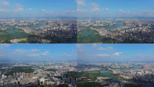 惠州惠城区大景航拍合集高清在线视频素材下载