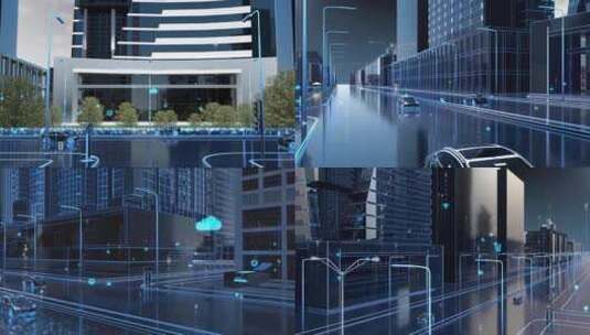 智慧城市 科技智能驾驶高清在线视频素材下载