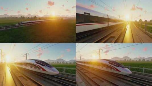 城市高铁 高速动车高清在线视频素材下载