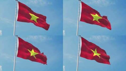 越南现实主义旗帜高清在线视频素材下载