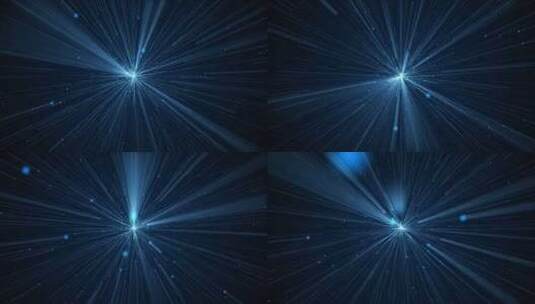 蓝色超空间扭曲速度恒星空间背景高清在线视频素材下载