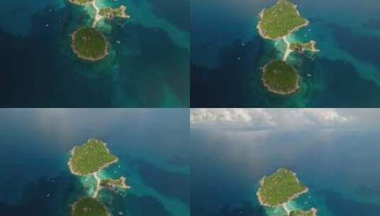 泰国涛岛Koh Nang源岛的倾斜照片高清在线视频素材下载