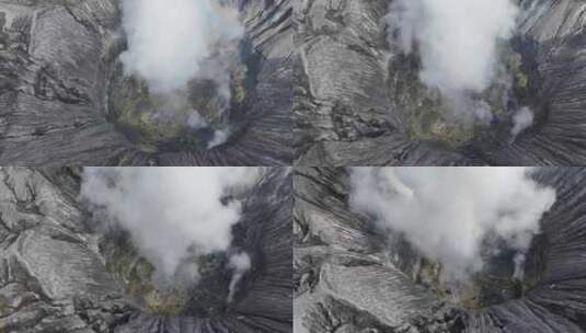 火山口/火山口近距离高清在线视频素材下载