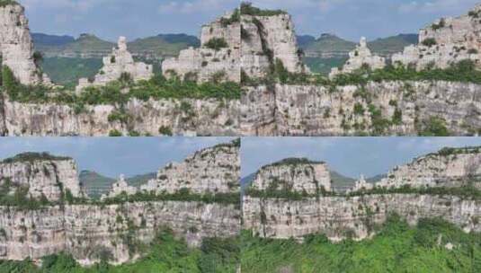 山东临沂平邑县观音山风景区高清在线视频素材下载