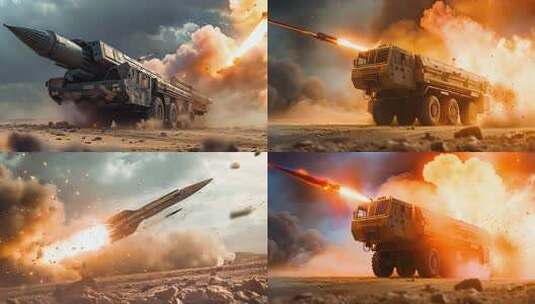 尖端武器 超音速武器 重型火箭兵器战车高清在线视频素材下载