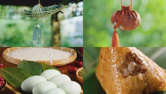 端午粽子香包手链传统节日习俗高清在线视频素材下载