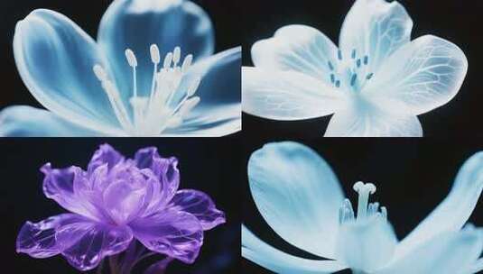 4k花朵舞台舞蹈背景艺术效果花开高清在线视频素材下载