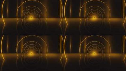 金色光效隧道背景素材高清在线视频素材下载