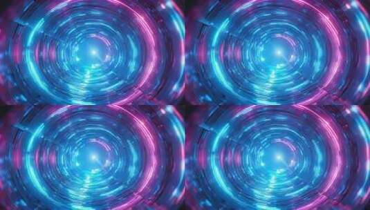 科技感光线隧道穿梭4K高清在线视频素材下载