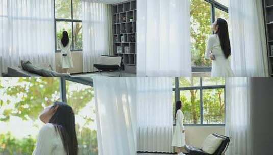 女生小清新触摸阳光03高清在线视频素材下载