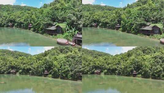 航拍海南五指山景区高清在线视频素材下载