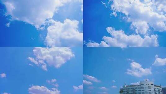蓝天白云延时摄影空镜头素材高清在线视频素材下载