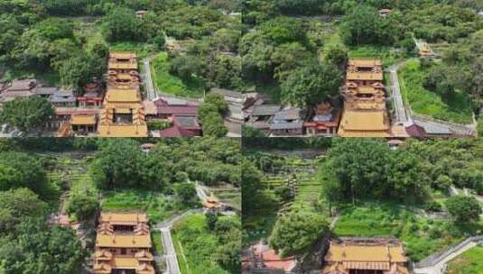 泉州安溪凤山凤冠山茶叶大观园东岳寺城隍庙高清在线视频素材下载