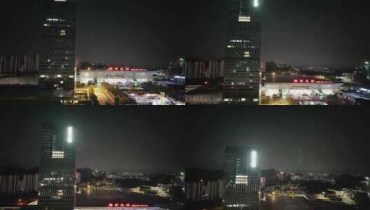 大气深圳城市航拍夜景高清在线视频素材下载