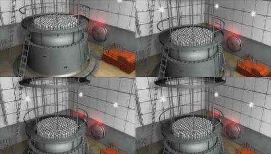核反应堆内部渲染动画高清在线视频素材下载