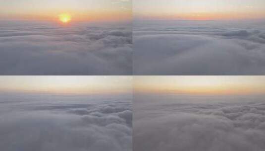 茂名海上云海平流雾高清在线视频素材下载