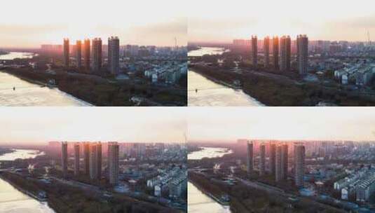 【高清8K】 沈阳浑南区南京桥高清在线视频素材下载