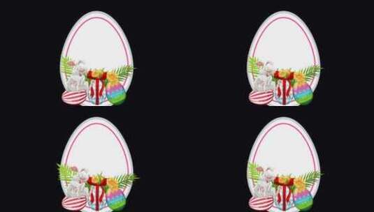 复活节兔子彩蛋动画1080p高清在线视频素材下载