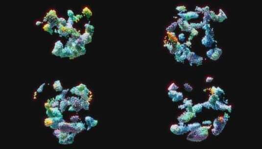 未来纳米粒子3d医学动画4k高清在线视频素材下载