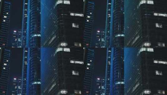 深圳城市高楼夜景办公楼399高清在线视频素材下载