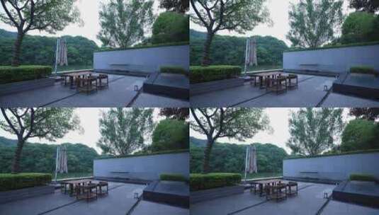 中式园林户外庭院高清在线视频素材下载