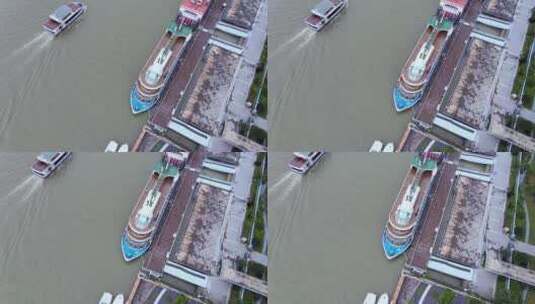 上海黄浦江航拍风光高清在线视频素材下载