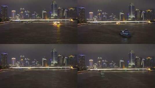 广州夜晚城市交通高清在线视频素材下载