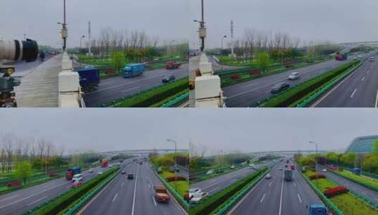 上海外环高速延时摄影高清在线视频素材下载