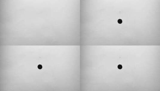 黑墨水滴在白纸上高清在线视频素材下载