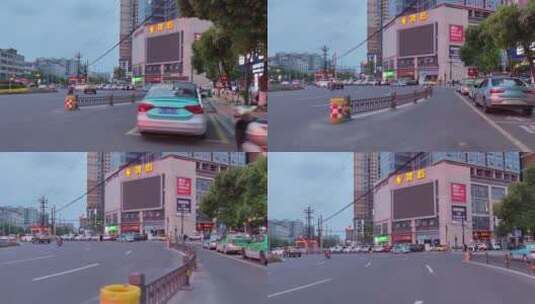 城市街头景象实拍高清在线视频素材下载