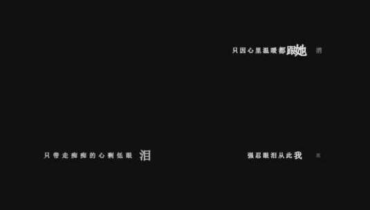 谭咏麟-夏日寒风歌词特效素材高清在线视频素材下载