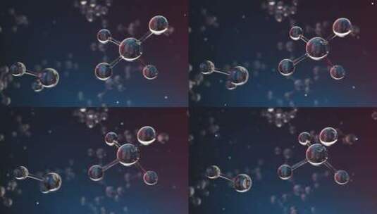 分子 原子 结构 物理 原子核 分子式高清在线视频素材下载