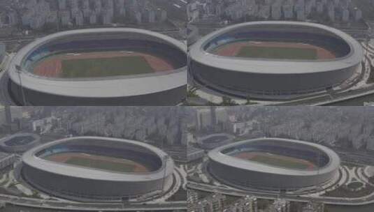 杭州市萧山区体育中心高清在线视频素材下载
