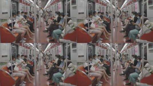 上海地铁上班人群人流快节奏城市生活高清在线视频素材下载