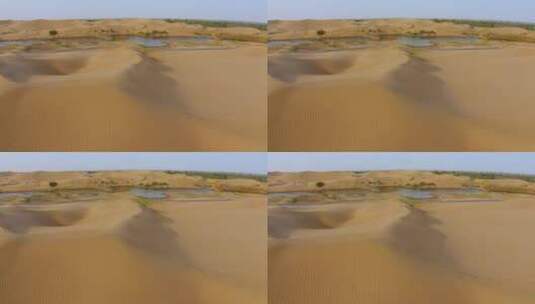 金色的塔克拉玛干沙漠高清在线视频素材下载