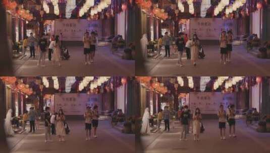 上海豫园灯会城隍庙夜市8K实拍高清在线视频素材下载