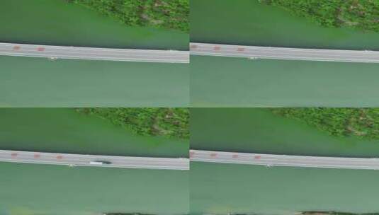 航拍中国最美水上公路竖屏高清在线视频素材下载