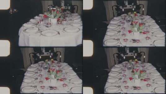 旧式高端餐厅毛刺影像高清在线视频素材下载