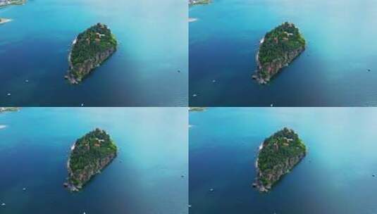 【正版素材】云南江川孤山岛航拍0565高清在线视频素材下载