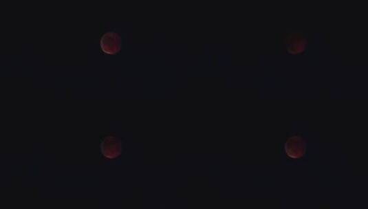 月全食红月亮血月月掩天王星中秋节实拍高清在线视频素材下载