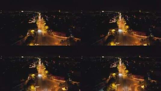 江苏镇江城市夜景灯光高清在线视频素材下载
