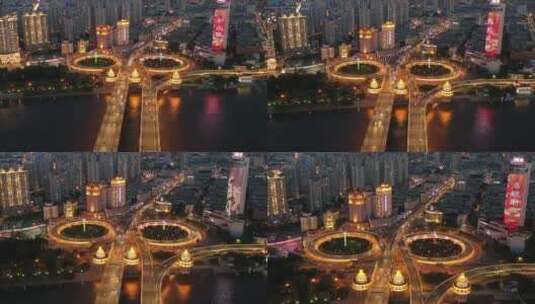 4k城市夜景高清航拍高清在线视频素材下载