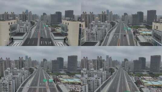 2022年3月31日上海浦西封控前卢浦大桥高清在线视频素材下载