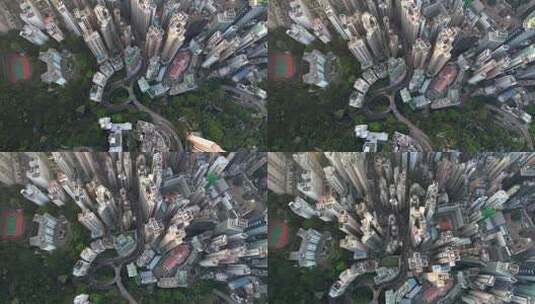 香港密集的高楼高清在线视频素材下载